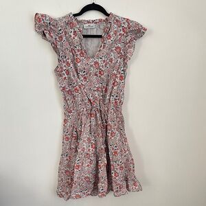 Vineyard Vines Red and White Floral Mini Dress
